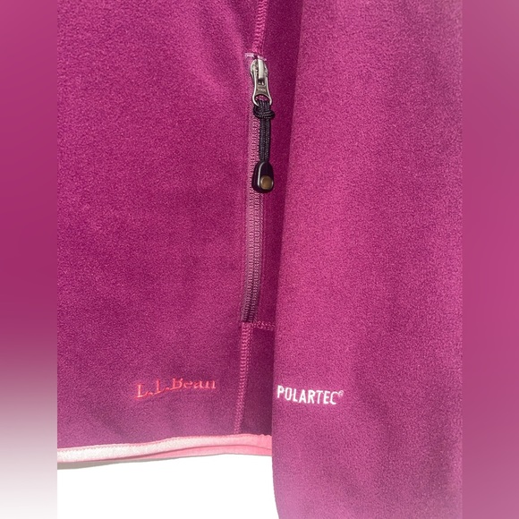 L L Bean Polartec Fleece Jacket Full Zip Up - Picture 5 of 7